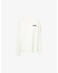 ADANOLA - Varsity Logo-Embroidered Cotton And Wool-Blend Jumper - Lyst