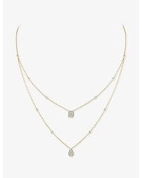 Messika - My Twin 2-Row 18Ct And 0.76Ct Diamond Necklace - Lyst