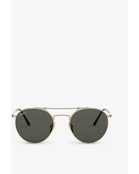 Ray-Ban - Rb8147m Round-frame Polarised Titanium Sunglasses - Lyst
