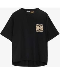 Loewe - X Paula's Ibiza Anagram-embellished Cotton-blend T-shirt - Lyst