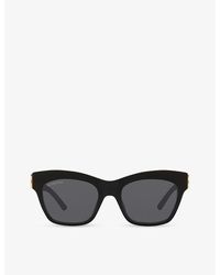 Balenciaga - Bb0132s Cat-eye Frame Acetate Sunglasses - Lyst