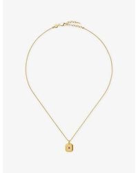 Missoma - February Amethyst Birthstone 18Ct Vermeil Sterling Pendant Necklace - Lyst