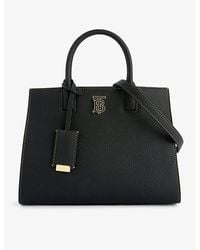 Burberry - Frances Mini Leather Top-handle Bag - Lyst