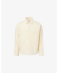 MKI Miyuki-Zoku - Jacquard-Texture Long-Sleeve Cotton-Blend Shirt - Lyst