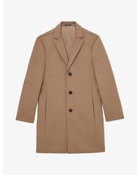 Reiss - Gable Single-Breasted Wool-Blend Overcoat - Lyst
