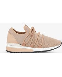 dune rose gold trainers