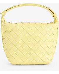 Bottega Veneta - Wallace Intrecciato-weave Leather Top-handle Bag - Lyst