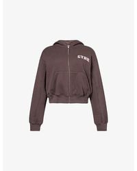 The Couture Club - Ctre Logo-Embroidered Cotton Hoody - Lyst