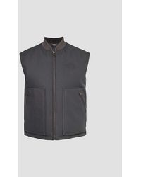 Gucci - Brand-print Brand-embossed Regular-fit Cotton-canvas Down Gilet - Lyst