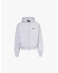 Represent - Owners Club Brand-Print Relaxed-Fit Cotton-Jersey Hoody - Lyst