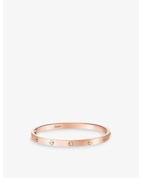 Cartier - Love Medium 18Ct Rose- Bracelet - Lyst