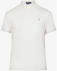 Polo Ralph Lauren - Short-sleeved Logo-embroidered Custom Slim-fit Cotton-jersey Polo Shirt Xx - Lyst