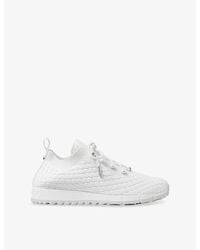 Jimmy Choo - Veles Diamond-Texture Knitted Low-Top Trainers - Lyst