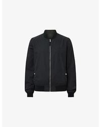 AllSaints - Bassett Stand-Collar Reversible Cotton-Blend Jacket - Lyst