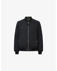 AllSaints - Bassett Stand-Collar Reversible Cotton-Blend Jacket - Lyst