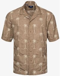 Eton - Resort Embroidered Relaxed-fit Linen Shirt X - Lyst