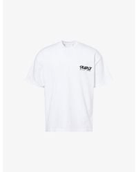 MKI Miyuki-Zoku - Stack Logo-Print Cotton T-Shirt - Lyst