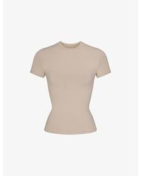 Skims - Slim-Fit Cotton-Jersey T-Shirt - Lyst