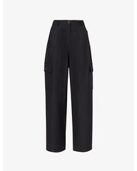 Frankie Shop - Maesa Straight-Leg High-Rise Stretch-Woven Trousers - Lyst