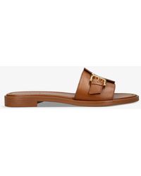 Chloé - Marcie Buckled-strap Leather Sandals - Lyst