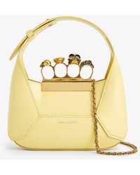 Alexander McQueen - The Jewelled Hobo Mini Leather Shoulder Bag - Lyst