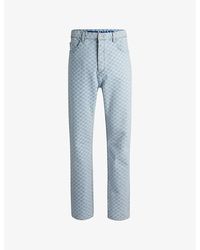 HUGO - Graphic-Print Relaxed-Fit Denim Jeans - Lyst