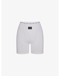 Skims - Dolce & Gabbana X Logo-Patch Stretch-Cotton Boxer Shorts - Lyst