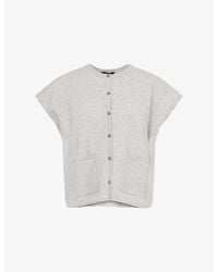 ME+EM - Round-Neck Relaxed-Fit Cashmere Vest Top - Lyst