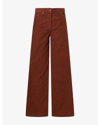 ME+EM - Super Wide-Flare Cotton Cord Trousers - Lyst