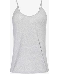 Skin - Sexy V-neck Cotton-jersey Top X - Lyst