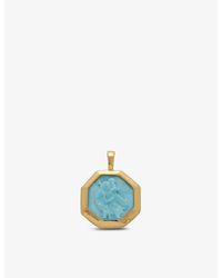 Monica Vinader - St. Christopher 18Ct-Plated Vermeil Sterling- And Pendant - Lyst