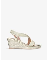 Carvela Kurt Geiger - Gala Rope-Effect Woven Heeled Sandals - Lyst