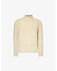 Polo Ralph Lauren - Roll-neck Cable-knit Wool And Recycled-nylon-blend Jumper - Lyst