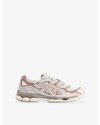 Asics - Gel-Nyc Mesh And Suede Trainers - Lyst