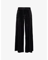 Juicy Couture - Yuka Wide-Leg Stretch-Woven Jogging Bottoms - Lyst