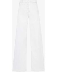 Another Tomorrow - Carpenter Wide-leg Mid-rise Organic Stretch-denim Trousers - Lyst