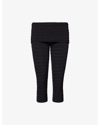 Peachy Den - Cindy Stretch-Woven Capri Trousers - Lyst