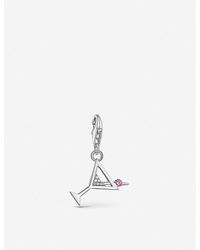 Thomas Sabo - Cocktail Sterling-silver, Glass And Zirconia Charm Pendant - Lyst