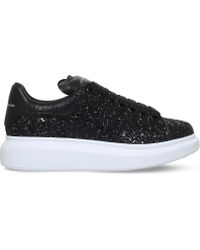 womens black alexander mcqueen trainers