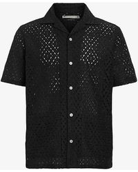 AllSaints - Quinta Embroidered Relaxed-fit Organic-cotton Shirt X - Lyst