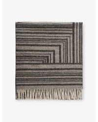 JOSEPH - Ayla Grid-Pattern Wool And Cashmere Scarf - Lyst