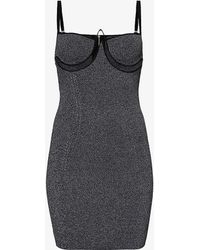 Dion Lee - Underwired Cut-out Stretch-knit Mini Dres - Lyst