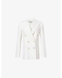 Givenchy - Peak-Lapel Double-Breasted Wool-Blend Jacket - Lyst