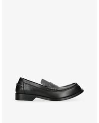 Loewe - Bobine Leather Loafers - Lyst