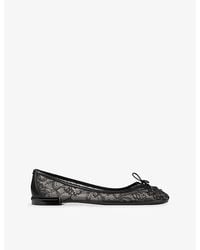 Jimmy Choo - Scarlett Lace Ballerina Flats - Lyst
