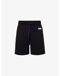 Moschino - Branded Drawstring-waist Cotton-jersey Shorts - Lyst