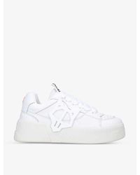 Naked Wolfe - Kosa Wolfe-appliqué Low-top Leather Trainers - Lyst
