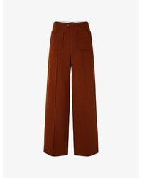 Soeur - Harry Wide-Leg High-Rise Cotton Trousers - Lyst