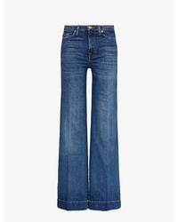 7 For All Mankind - Modern Dojo Flared High-Rise Stretch-Denim Jeans - Lyst
