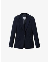 Reiss - Gabi Single-Breasted Stretch-Woven Blazer - Lyst